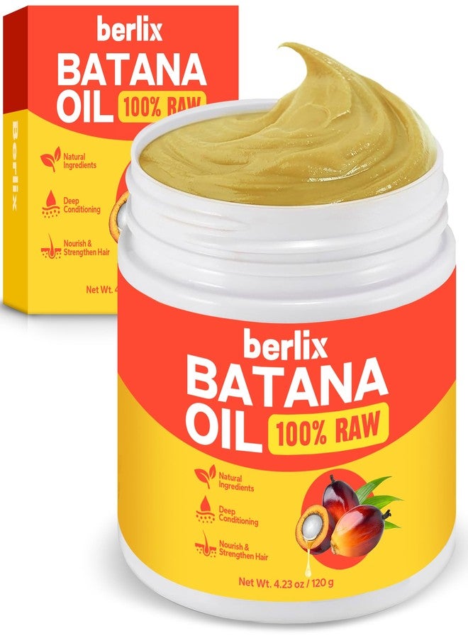 Berlix Raw Batana Oil for Hair Growth (4.23 oz), Pure and Natural, Unrefined 100% Raw Batana Oil Paste to Repair, Strengthen, Regrow & Nourish Damaged Hair for Men & Women - Image 1